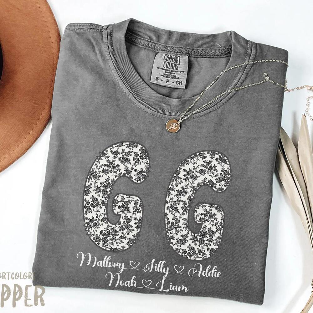 GG Floral Grandma Shirt Mimi Gift Tee